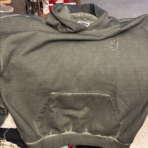 PLAYBOY Dark Olive Hoodie